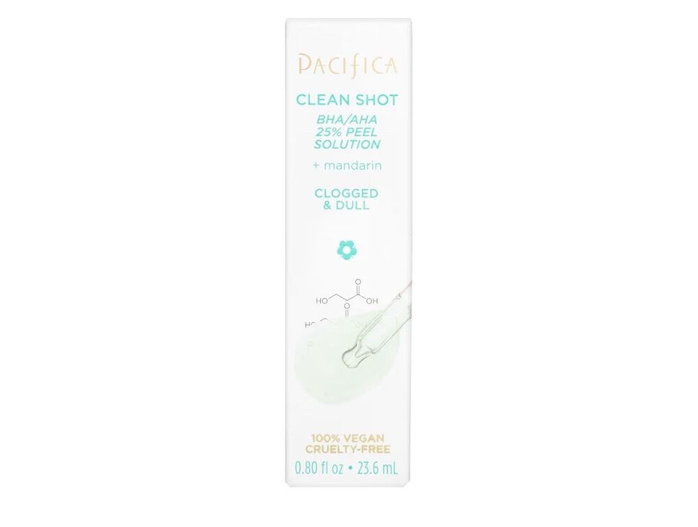 Face Serum by Pacifica - Clean Shot AHA-BHA 25% Peel Solution .80 FLOZ NEW